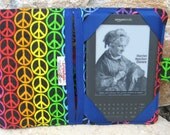 Kindle 3 eReader or Kindle Fire Cover Peace Signs