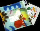 Toddler quiet toy boy- Wild Animal Mini I Spy Bag, treasure hunt game, eye spy, educational - clip & laminated card with pictures and words