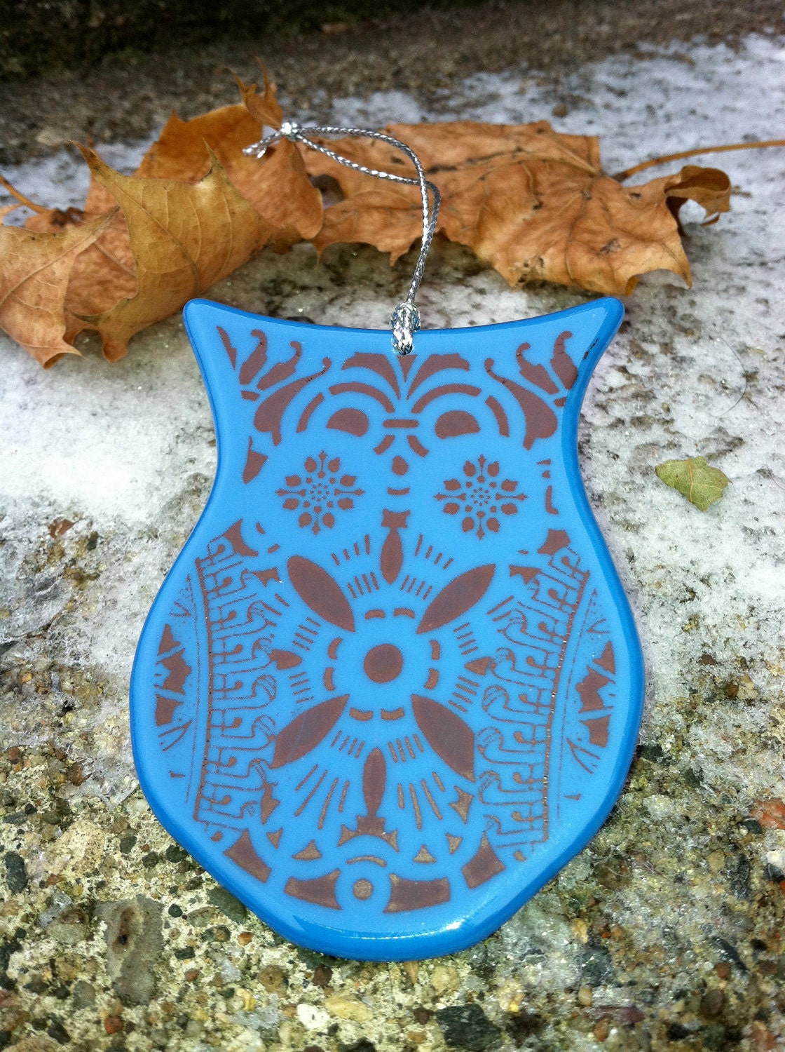 Blue Owl Ornament