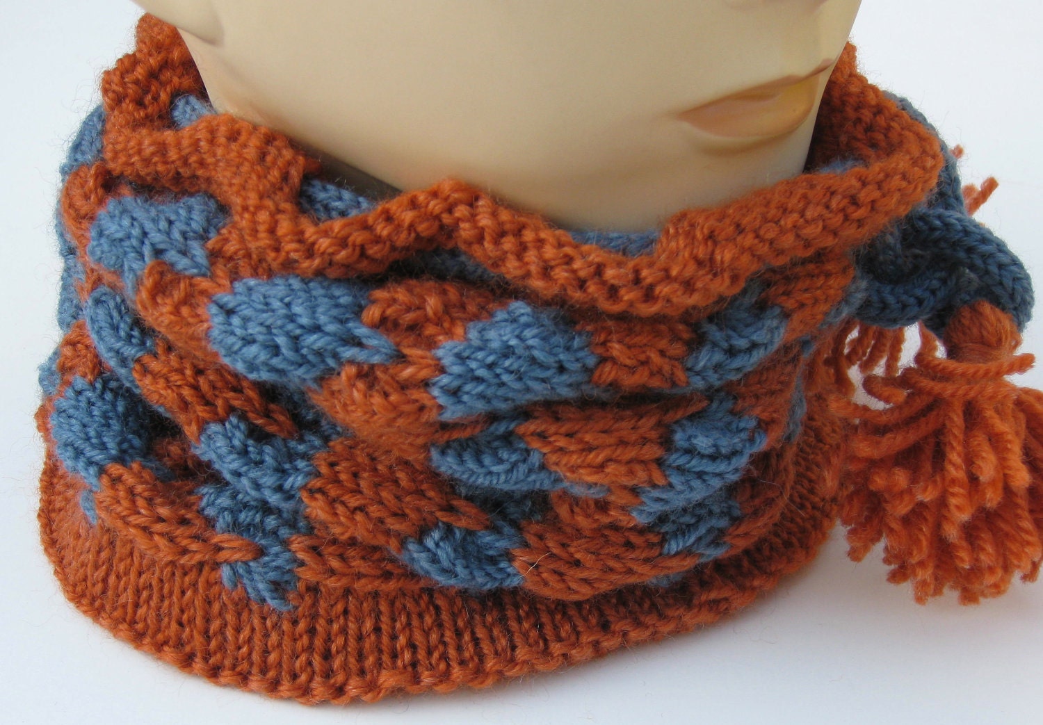 Cowl/Hat in Jean colors