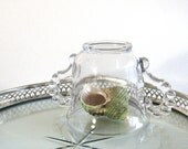Glass Dome Sugar Bowl Mid Century Candlewick Imperial