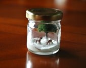 Winter Mini Diorama - Deer Couple