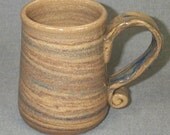 Original Hand Made Stoneware Coffee Mug Agateware 16 0z