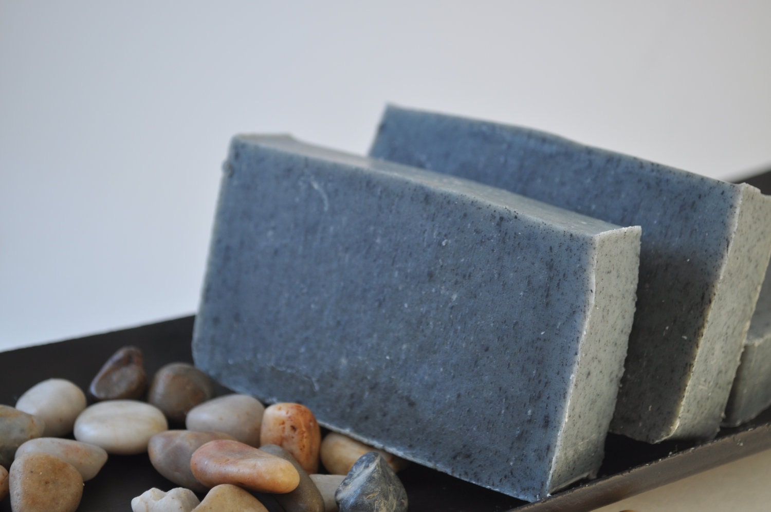 Dead Sea Mud Soap with Activated Bamboo Charcoal - Face and Body Soap