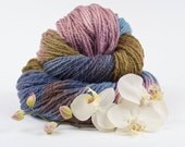 Handspun Yarn, 536 yards Merino Lace Weight for summer knitting, The Garden