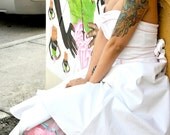 Stretch Cotton Sweetheart Wedding "Tesoro" Dress-----------------with full boning and padded cups