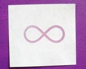 infinity symbol clear polymer rubber stamp