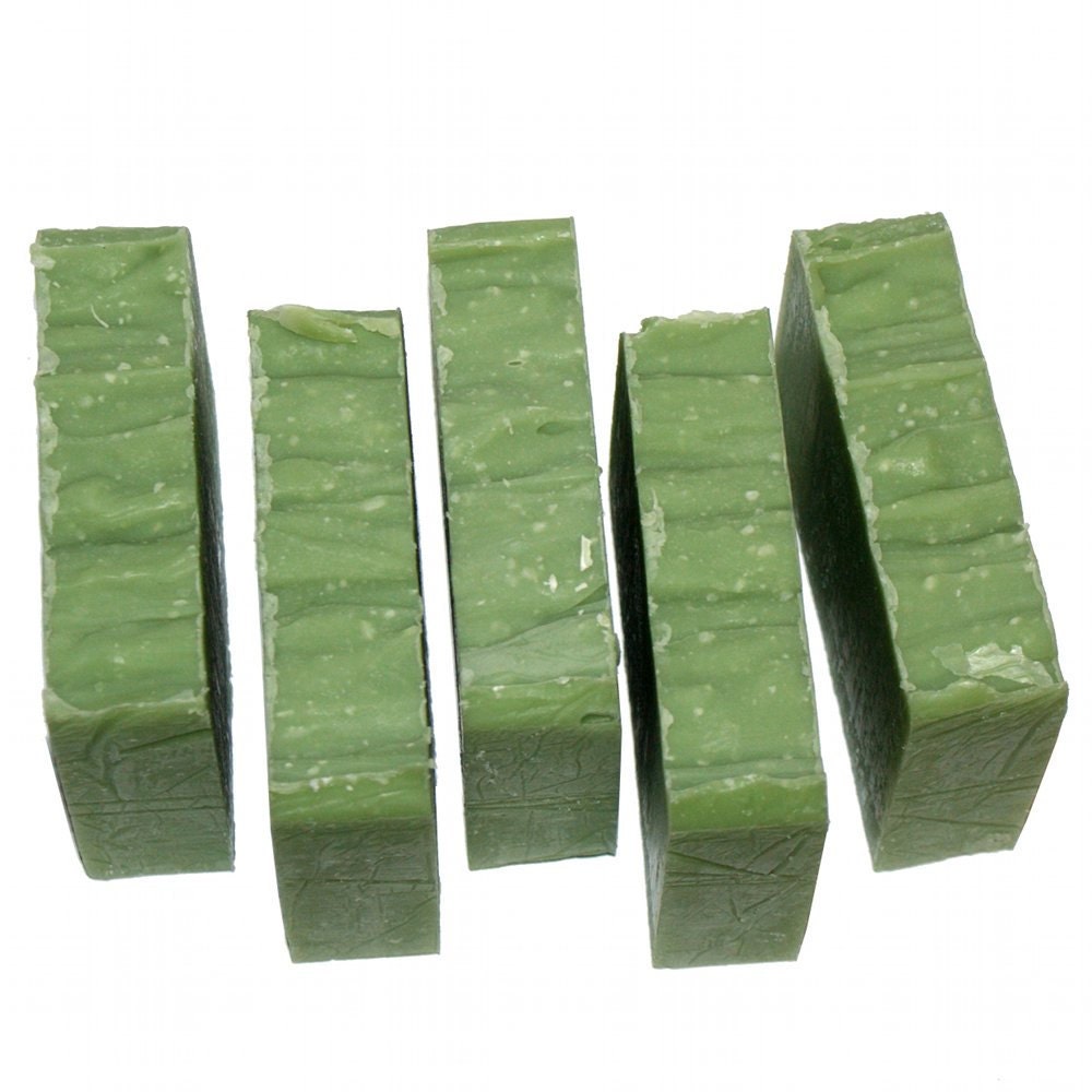 Handmade Men's Soap - Handmade Shea Butter Soap for Men - Forest Pine Scented Salt Bar Soap with Epsom Salts