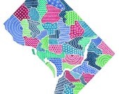 Washington, D.C. Map Illustration