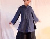 custom linen asian blouse. custom order listing
