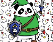 The Legend of Panda - Panda Link and Cuckoo 8x10 Glossy Print