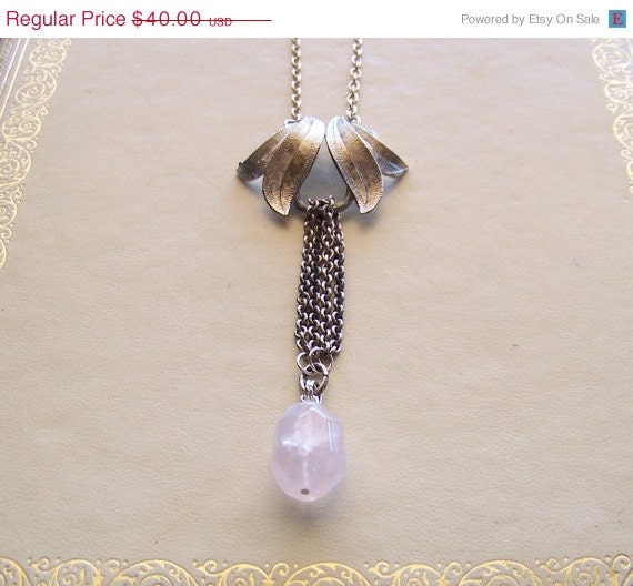 50% OFF laurel - a necklace of vintage and recycled jewelry