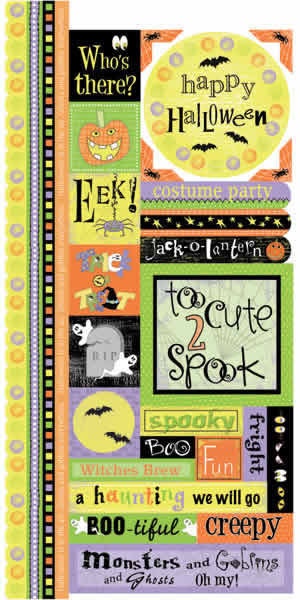 Halloween Too Cute 2 Spook Sticker Sheet High Quality Cardstock Stickers 6 x 12 inch size large border  title and more