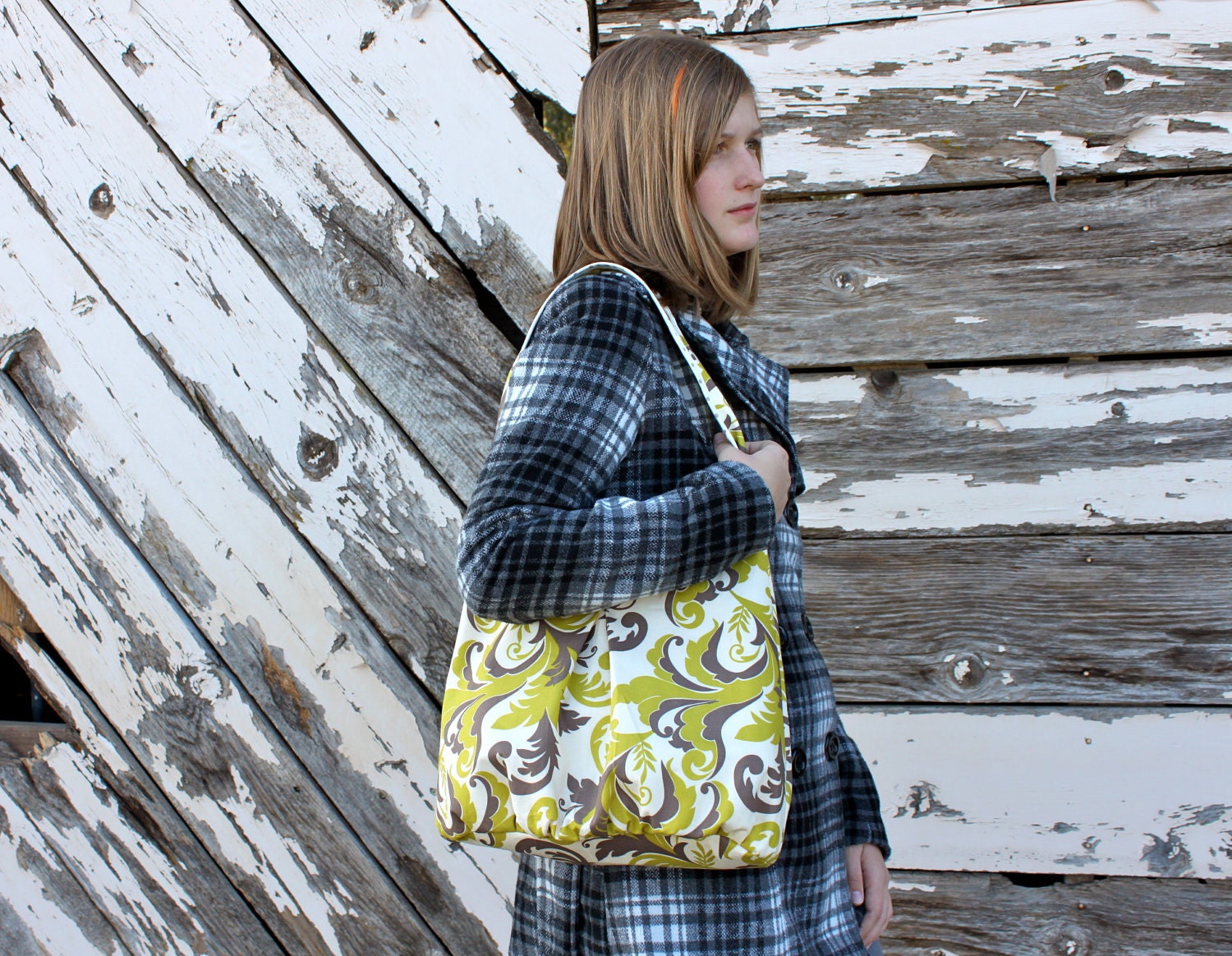 The Dorothy Bag - Spring Trellis print