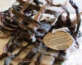 Handfelted, windopane scarf