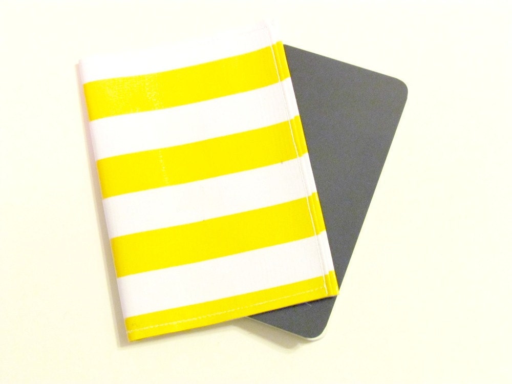 The Beverly Yellow Cabana Stripe Passport Cover-- Ready to Ship w/ FREE US Shipping