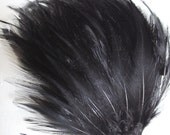 Pretty Feather Headband in Rich Silver and Black by Uptown Avenue