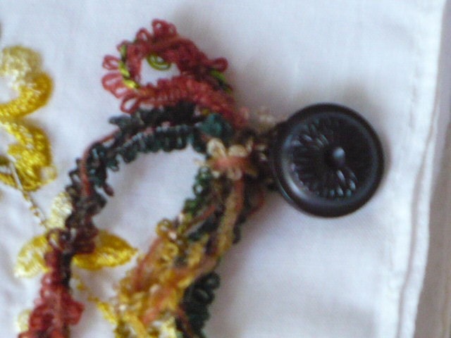 Vintage Hankie Pin Cushion, Jewelry Holder and Tissue/Gift Card Holder Set