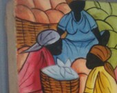 Black Folk Painting Haiti Tribe Art Lando