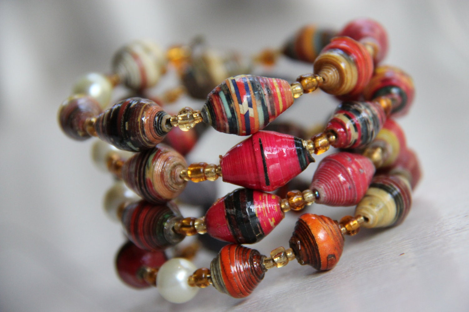 Kenyan Jewels Wrap Bracelet - Support Families