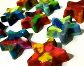 Recycled Crayons - Jumbo Star Rainbow Crayons (Set of 3 Recycled Crayons)