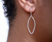 Small Sterling Silver Leaf Earring, Gift Under 50, Bridesmaid Gift, Etsy Fashion, Valetine's Day Gift