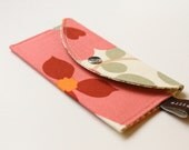 Snap Card Case- Coral Morning Glory - READY TO SHIP