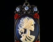 Skeletal Goddess cameo "Ode to Persephone"