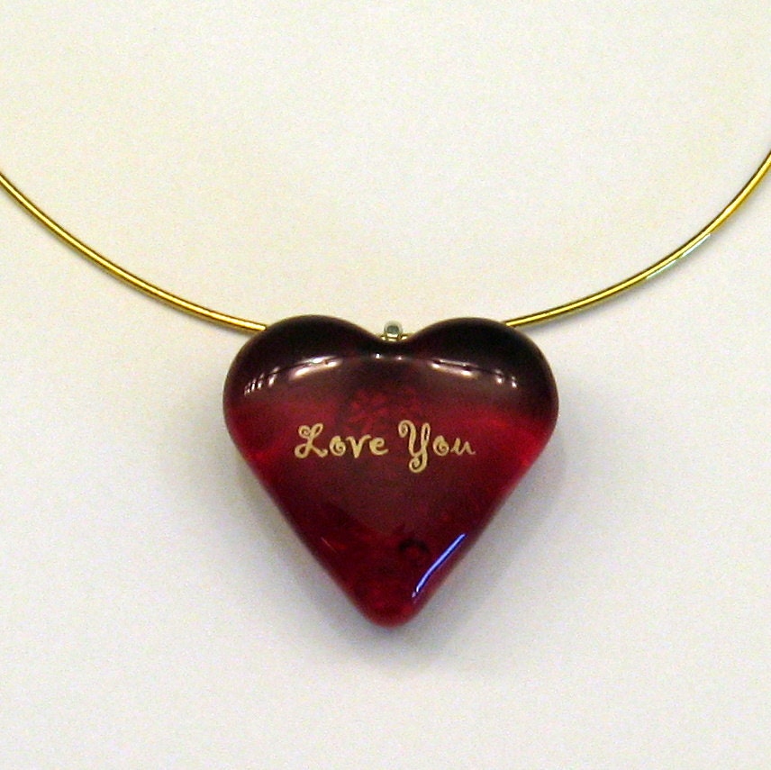 Wearable Love Like Heaven Bold Unique Red Heart Pendant