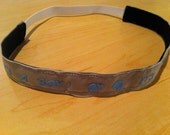 Blue/Silver "It's a Boy" Headband (7/8" wide)