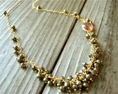 Fall Hard Metallic Pyrite Gemstone Necklace
