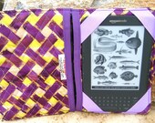 Kindle 3 eReader or Kindle Fire Cover Purple and Gold