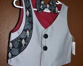 The "Gunnar" vest and bow tie set  Size 6 year, ready to ship