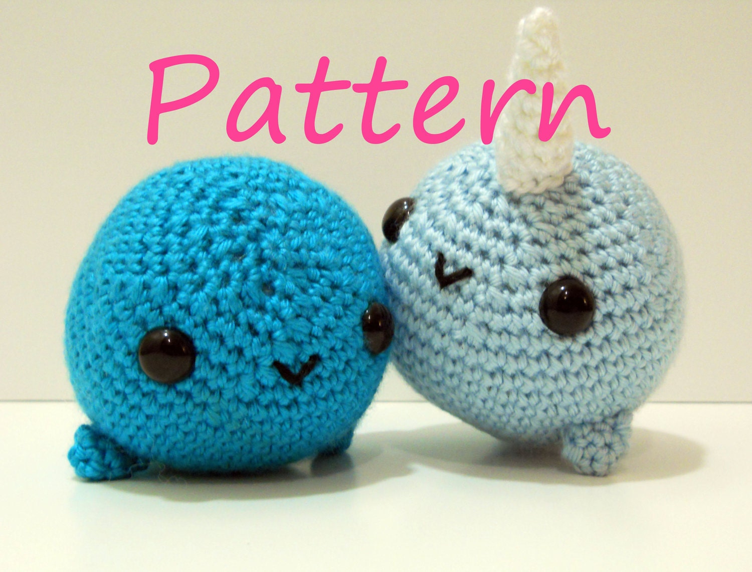 Whale and Narwhal - Crochet Pattern PDF