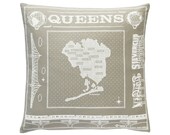 Grey Queens Throw Pillow