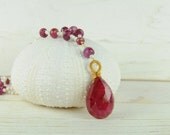 Valentine Jewelry, Ruby Necklace, Holiday Jewelry, Holiday Gifts, Ruby Necklace, Ruby Red, Red Holiday, Statement Necklace