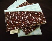 SALE Burp Cloth Set - Here Kitty, Kitty set of 3