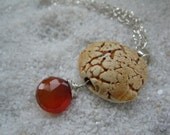 Seashell and Sunset Chalcedony Necklace