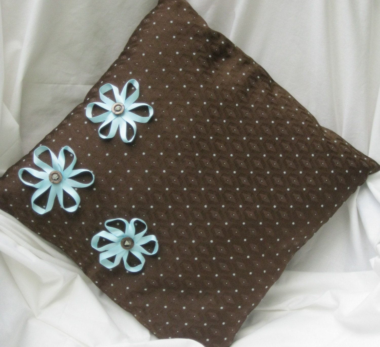 One throw pillow, home decor, brown,