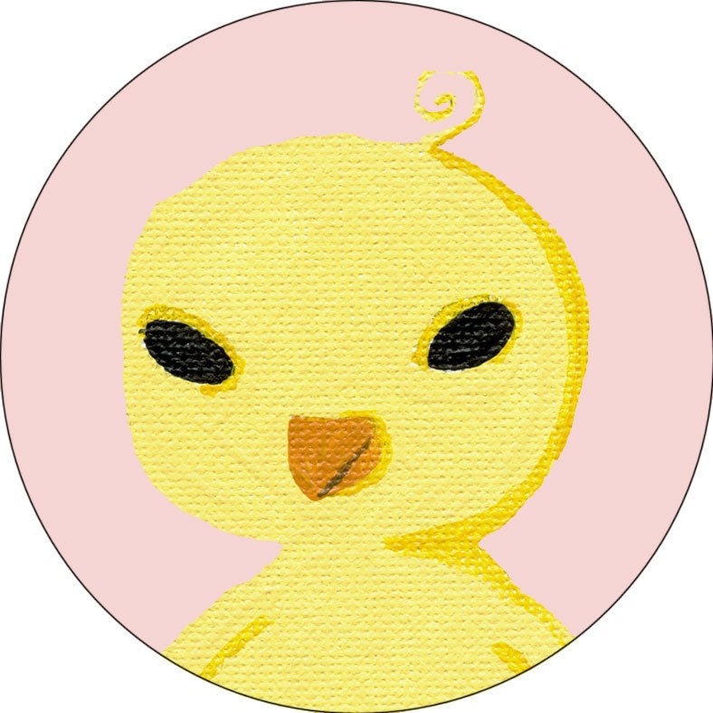 Chick Pocket Mirror in Pink