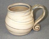 Wonderful Stoneware Pottery  Mug in the Agateware style  20 oz SHIPS USPS PRIORITY