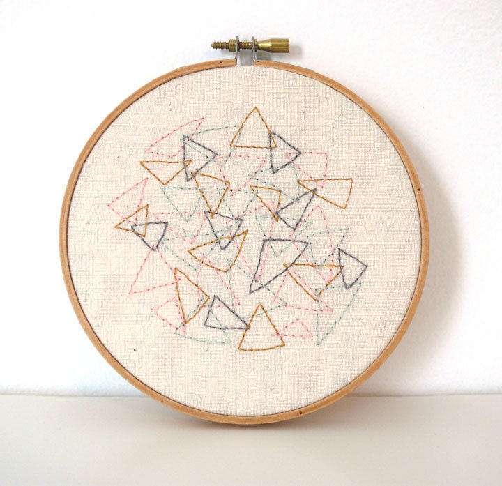 Triangles Original Embroidery