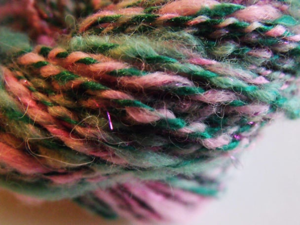 2-ply Alpaca Silk Hand Spun Hand Dyed Art Yarn Sport Weight 132 yards