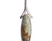 Picture Jasper Pendant set in sterling silver  ppjd1472