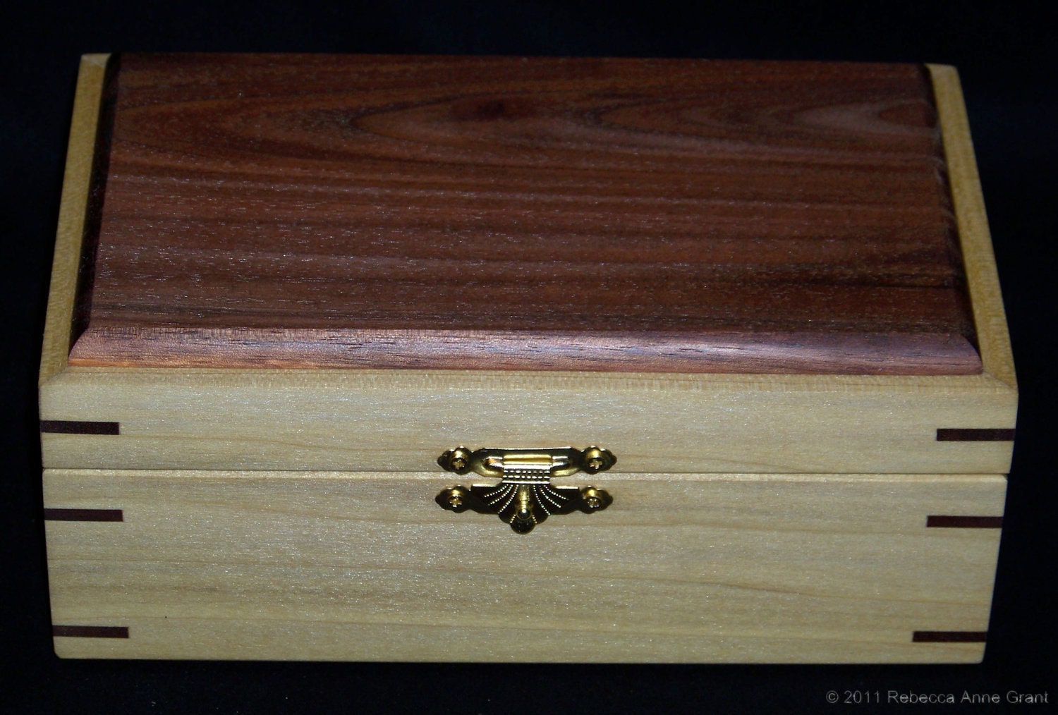 Poplar and Walnut Keepsake Box