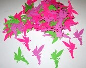 100 Tinkerbell Fairy Bright Mix Paper Piecing Embellishment Scrapbooking Confetti Cutouts