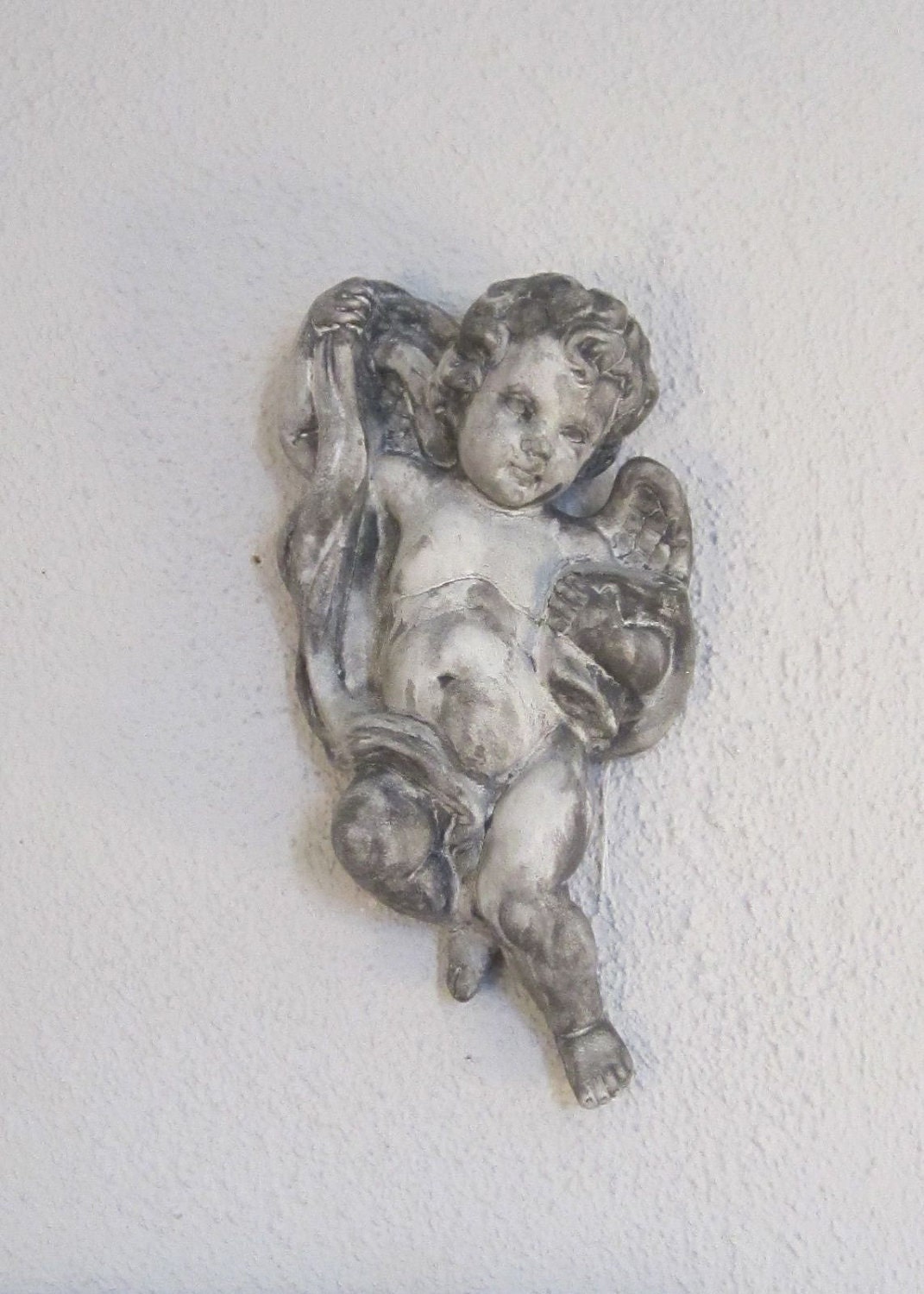 Vintage Cherub Syroco shabby chic cottage