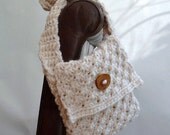 Knitting and Crochet Pattern for Daisy Stitch purse easy knit Pattern PDF Digital Delivery