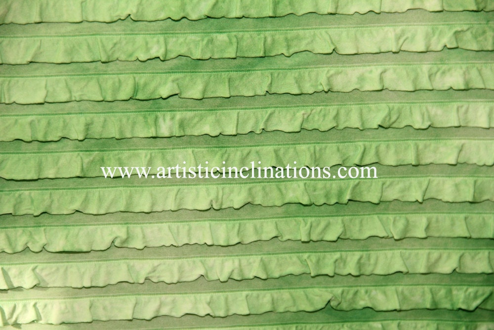 2 Yards of GREEN cascading fabric, Ruffle Fabric, Newborn Baby Photo Prop, Beanbag Prop, Beanbag Cover, Blanket,