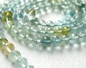 20 Aquamarine 4.5-5mm faceted rondelles